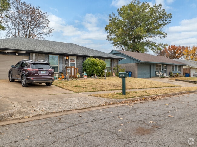 Homes in Eastpark sit under the shade of mature trees.