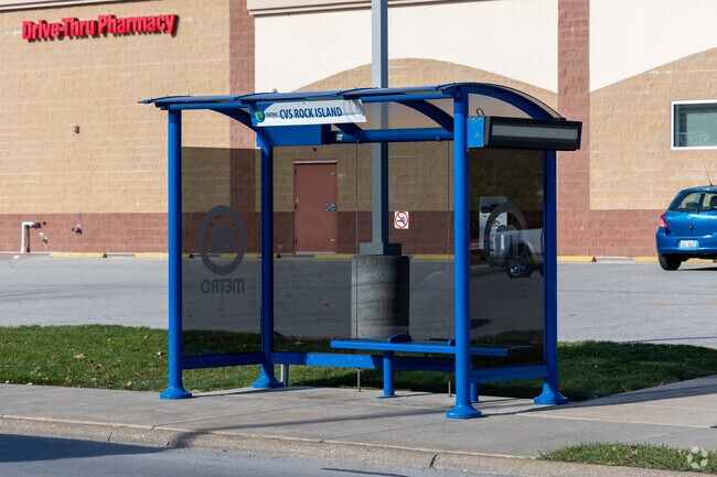 Hilltop is served by the Quad Cities Metro's 30 Route, offering ready access to downtown.