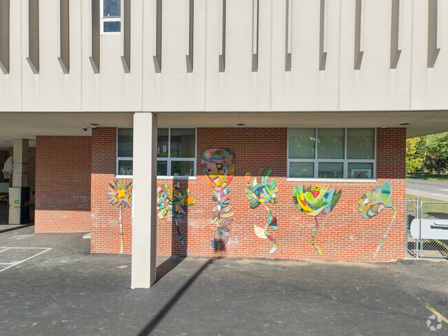 Colorful art keeps students happy at Ashland Elementary School