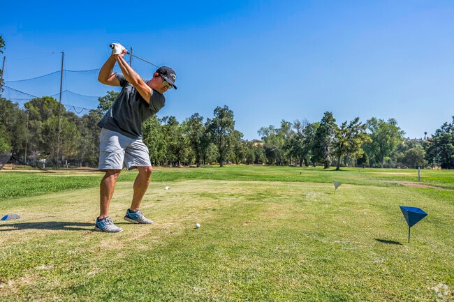 Tee time starts early at Lake Redding Golf Course in Redding, CA.