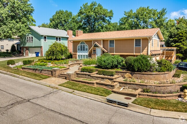 Split Level homes with nice curb appeal line the quiet streets of the Indian Hills subdivision.
