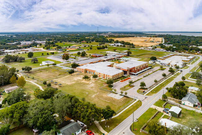 A beautiful aerial view Eustis Heights Elementary School in the Lake County district.