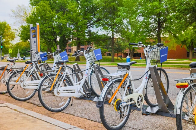 Wichita’s public bike transportation provides easy transportation throughout Uptown.