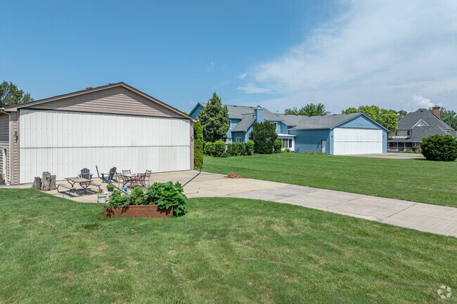 Most homes in Aero Estates feature hangers which store personal airplanes.