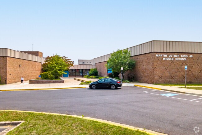 Martin Luther King Jr. Middle School serves Konterra students with a C-minus grade from Niche.