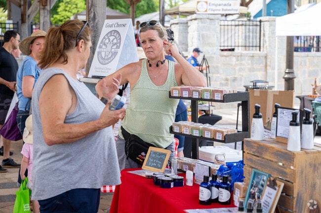 Flowery Branch is host to a weekly farmers market just outside of Sterling on the Lake.