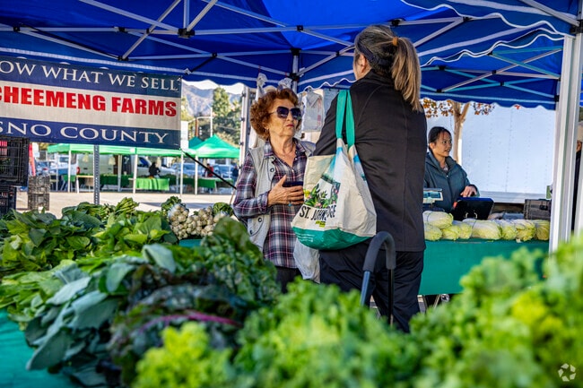 Shop for locally grown produce at the Downtown Burbank farmers market.