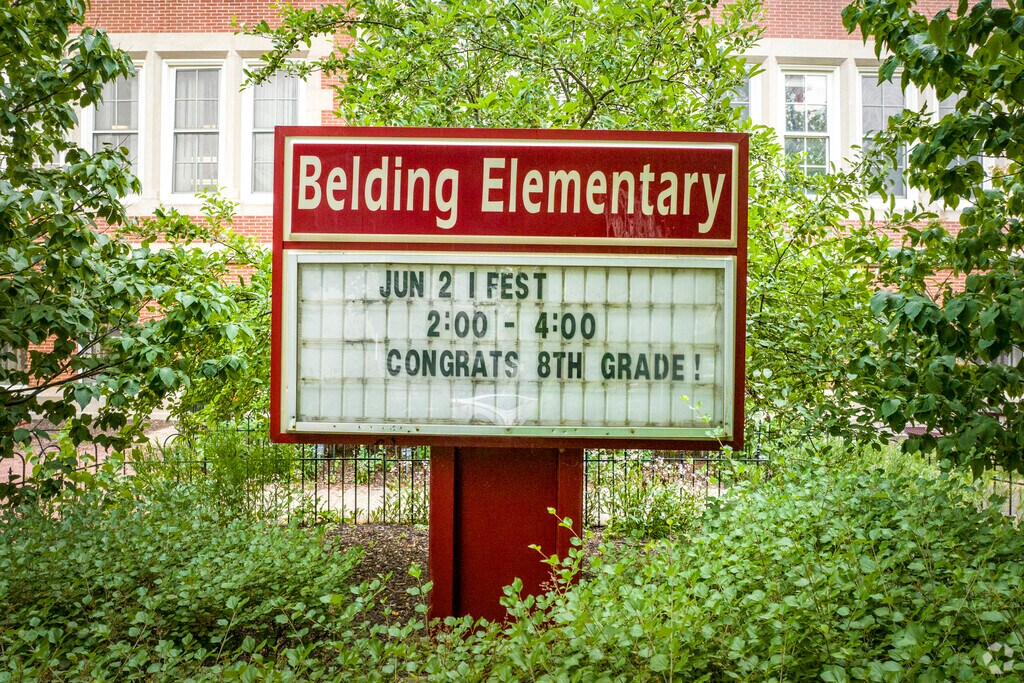 Welcome to Belding Elementary School in the Old Irving Park neighborhood.