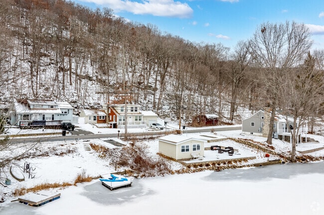 Byram offers a mix of lakefront homes and wooded properties, providing a peaceful retreat in nature.