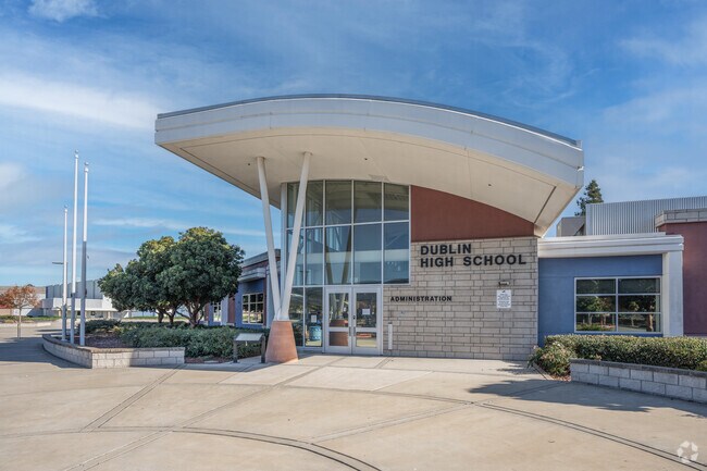 Dublin High School has a large modern campus.