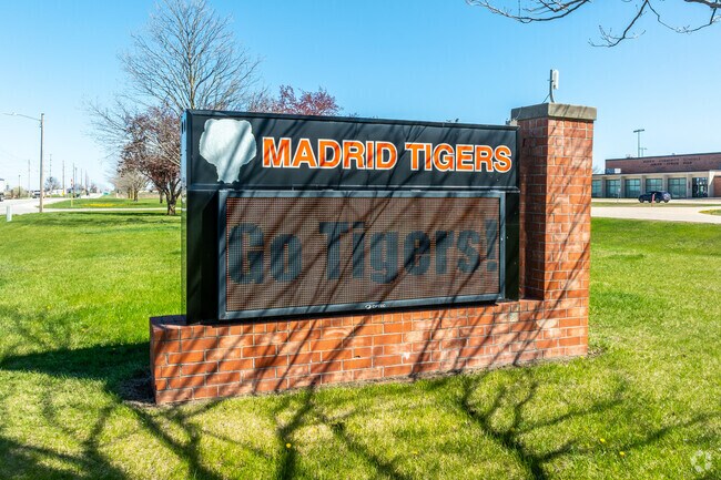 Madrid Junior High School's mascot is the Tigers.