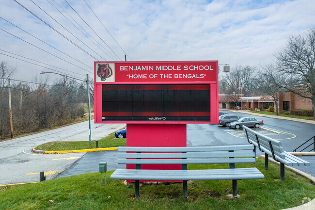Benjamin Middle School serves grades 5-8.