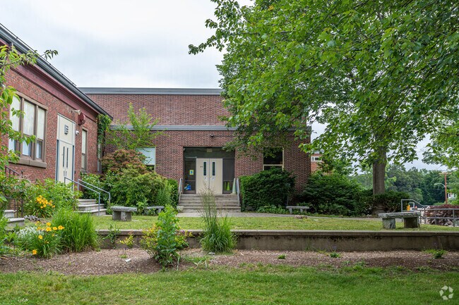 Student gardens at John D. Hardy Elementary School in the Wellesley neighborhood.