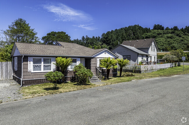 This row of homes is a mix of ranchers and 2-story builds in Fields Landing.