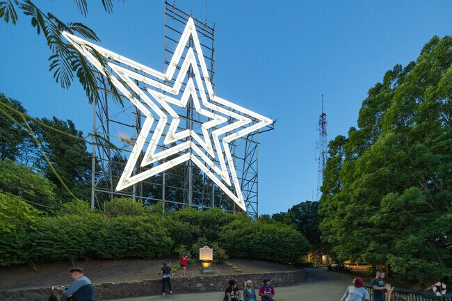 The Roanoke Star, steps from Downtown Roanoke is the world's largest illuminated man-made star.