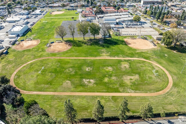 The track and field at East Whittier Middle School in Whittier