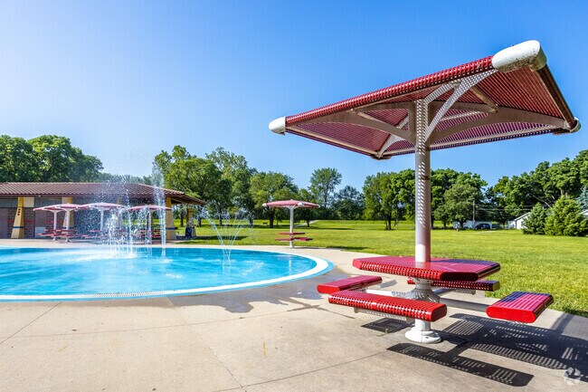 Pete Crivaro Park features a splash pad and picnic tables in East Village.