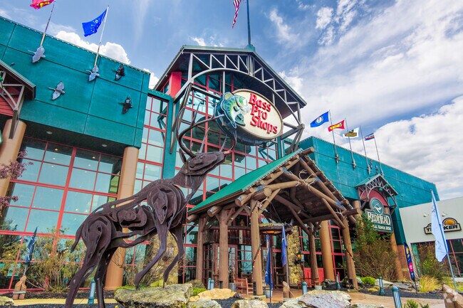 Clarksville is a popular fishing location and residents can get gear at the Bass Pro Shops.