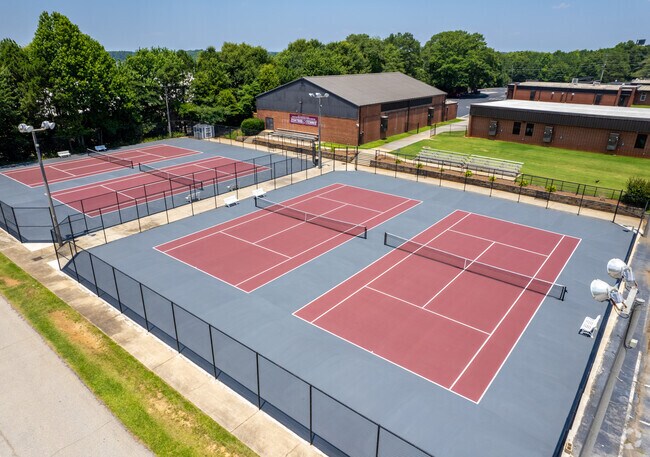 Central High School has multiple tennis courts.