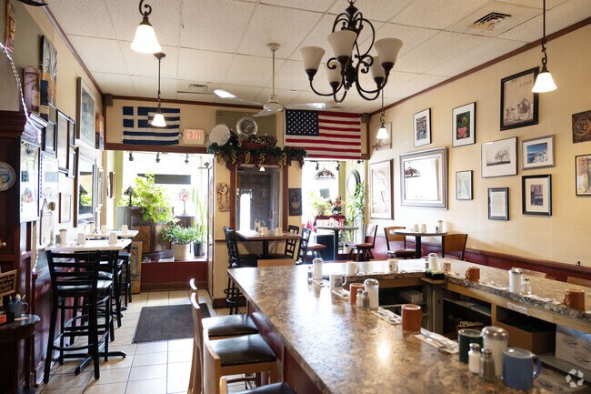 A local favorite for comfort food is Christo's Cafe in Forest Park.