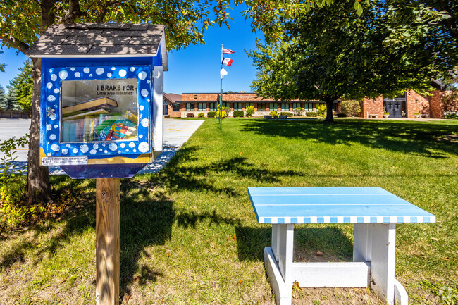 Mt Olive Lutheran School tiny library