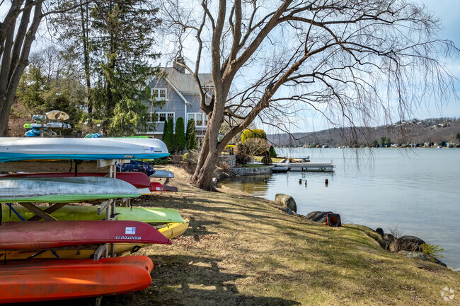 Several docks are located along Lake Mohawk's waterfront allowing for easy boating access, and each has a beach and a small area for general recreation.