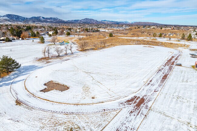 Deer Creek Middle School in Littleton has an athletic track and football field.