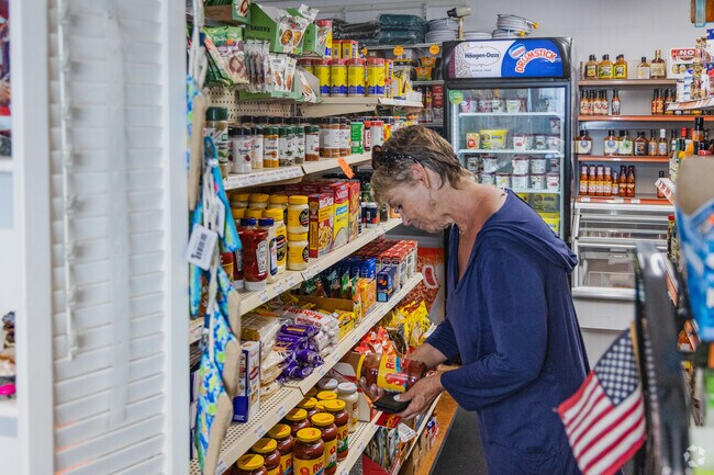 Salvo families enjoy shopping for groceries at the family owned Blue Whale in Salvo.
