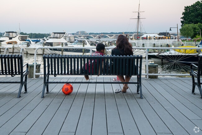 Locals in Huntington soak in serene waterfront views  just minutes from Old Town.