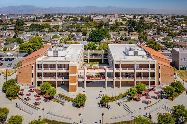Hartnell College in South Salinas has a vibrant campus.