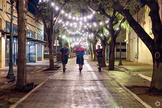 Electric scooters are a popular choice of transportation in the CBD area.