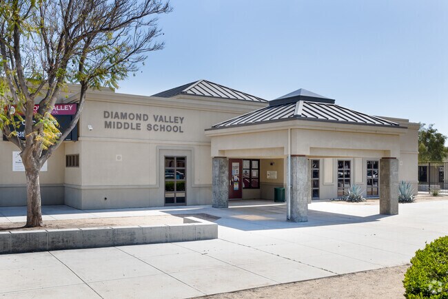 Clear skies can be seen at Diamond Valley Middle School in Hemet.