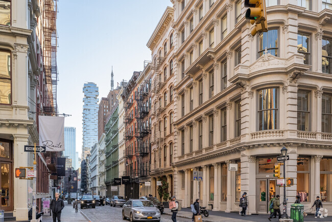 Soho is known for its signature cast iron architecture.
