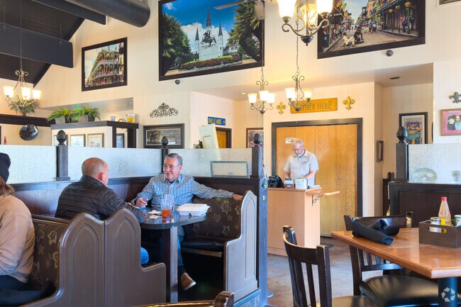 For a family atmosphere and great Cajun food, head to Nono's Cafe.