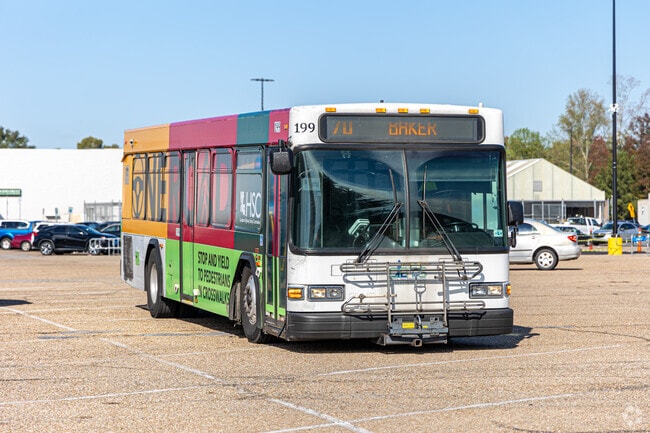 Public transportation makes it easy to get around town and into Baton Rouge.