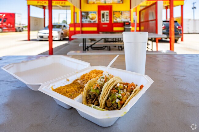 Poliberto's, a Windmill favorite, serves up burritos, tacos, and other Mexican fare.