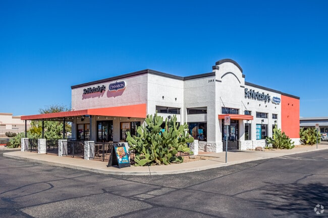 Historic Goodyear is surrounded by small shopping centers.