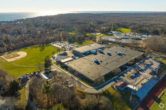 Students enjoy Narragansett High School for it's support for sports and the arts.