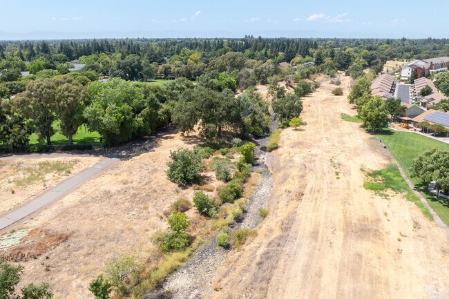 Little Chico Creek runs dry for part of the year.