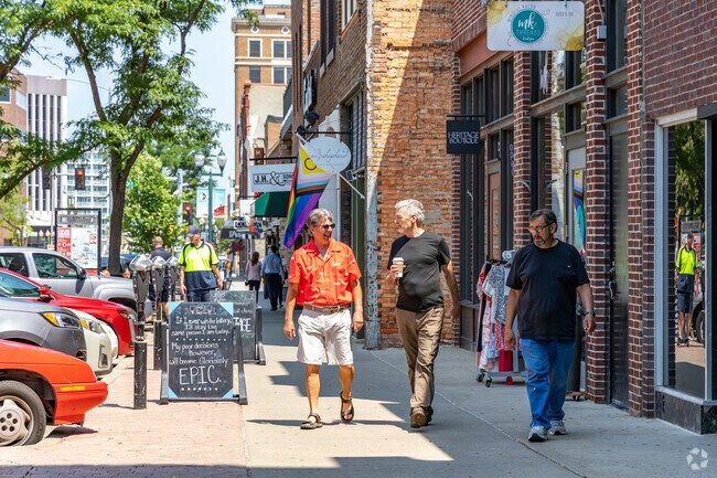Cathedral residents enjoy a lively downtown Sioux Falls.