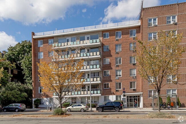 Older styled coop homes make up much of the Fordham Manor community.