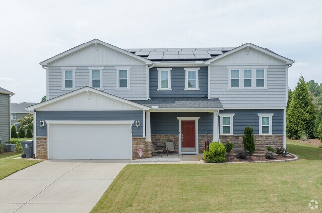 New traditional homes are becoming more common in New Hill developments.