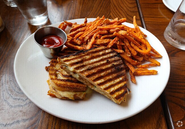 Chicken Panini from The Daily Kitchen & Bar in the Short Pump District.