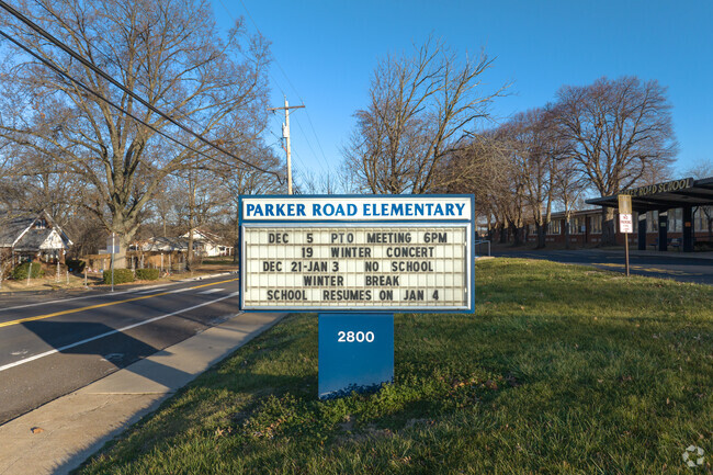 Parker Road Elementary School is located at 2800 Parker Road.
