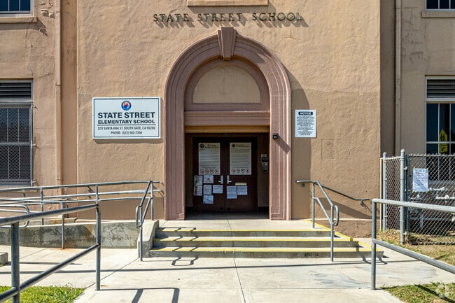 The staff is ready to help at State Street Elementary in South Gate.