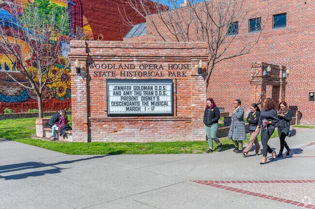 The downtown area is very walkable in Woodland.