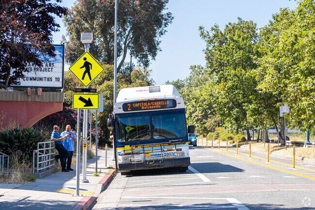 It is easy to get around the Santa Cruz area with buses.
