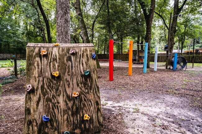 The Magnolia School has a colorful playground.