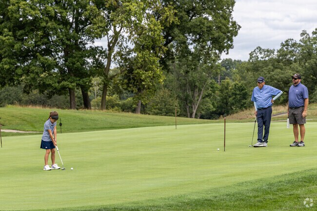 Golf goers spend time at Columbus Country Club, just a few miles away from Greenbrier Farm.
