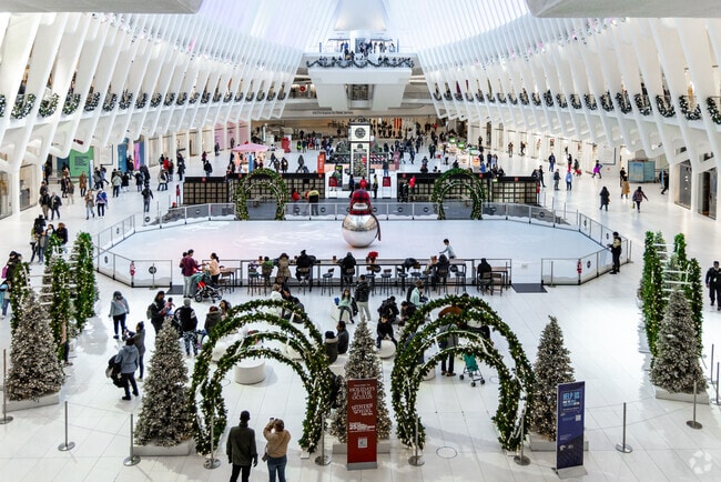 Experience many events at the Oculus like the Winter Whirl Holiday Market.